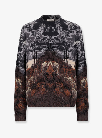 Laneus Cotton And Wool Sweatshirt Chocolate