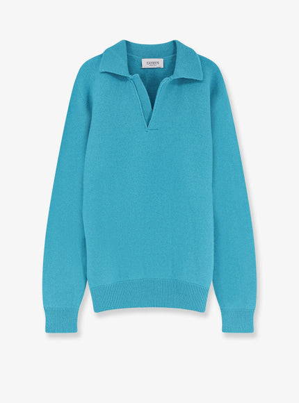Laneus Merino Wool And Cashmere Blend Sweater Turchese
