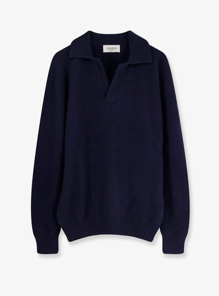 Laneus Merino Wool And Cashmere Blend Sweater Blu