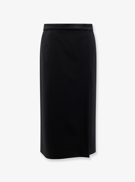 Lardini Virgin Wool Skirt Nero