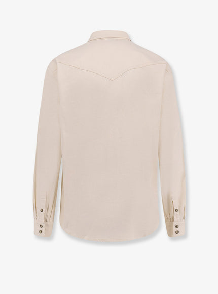 Lardini White Denim Shirt