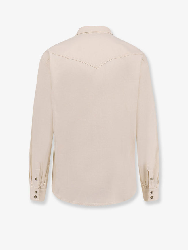 Lardini White Denim Shirt