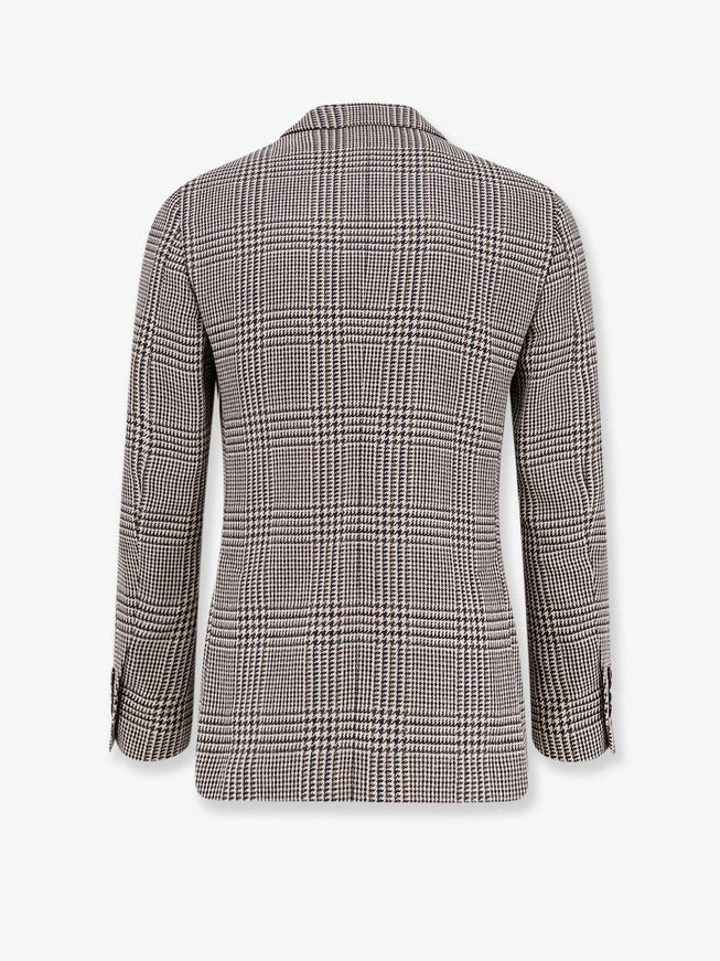 Lardini Madras Wool Blend Blazer