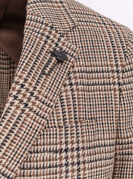 Lardini Madras Wool Blend Blazer
