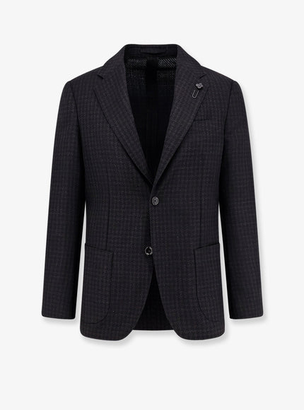 Lardini Corduroy Blazer Nero