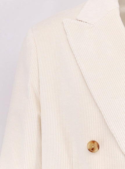 Lardini Roma Pure Virgin Wool Double-Breasted Blazer