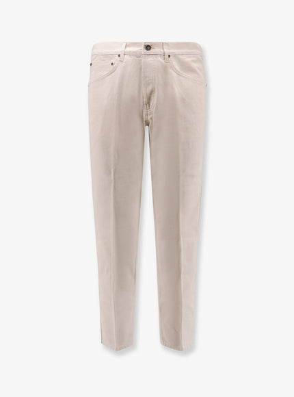 Lardini White Denim Trousers Denim