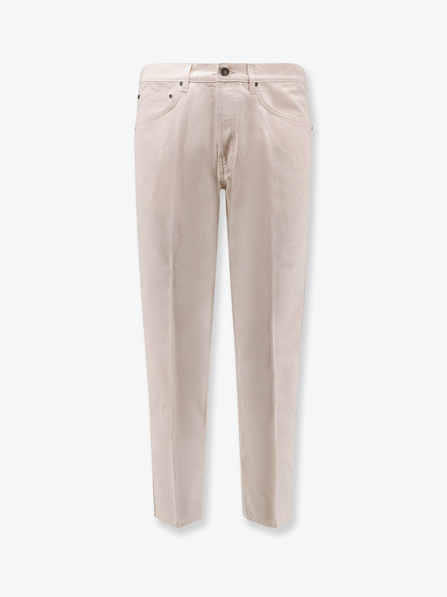 Lardini White Denim Trousers Denim
