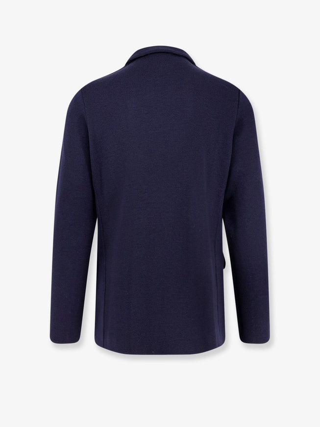 Lardini Knitted Blazer With Iconic Brooch