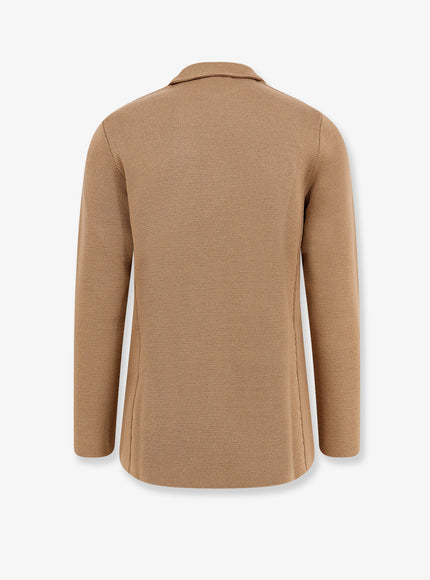 Lardini Knitted Blazer With Iconic Brooch