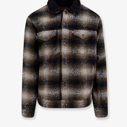 Levi's Jacket With Plaid Motif Neutral