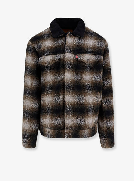 Levi's Jacket With Plaid Motif Neutral