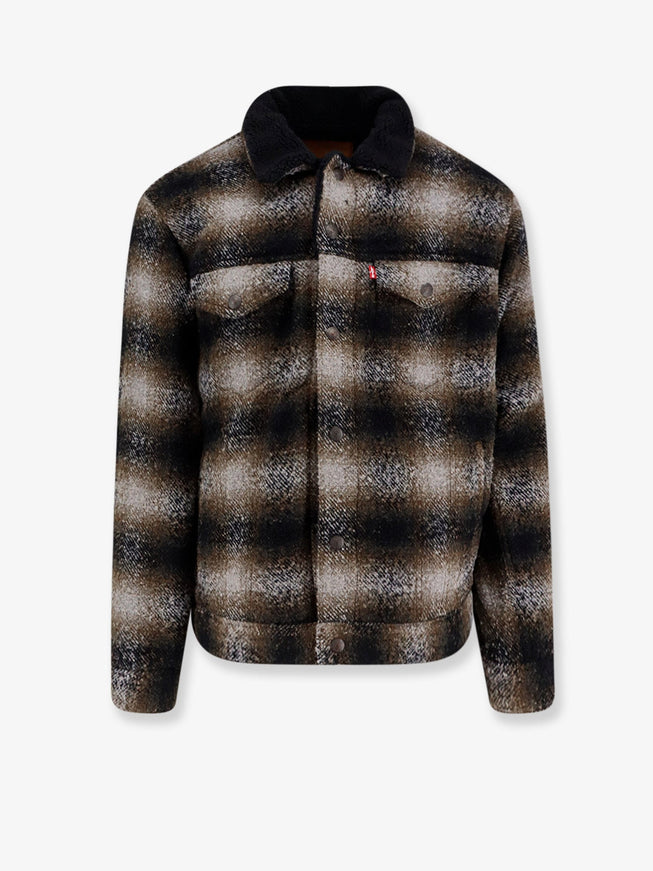 Levi's Jacket With Plaid Motif Neutral