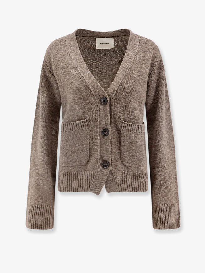 Lisa Yang Danni Cashmere Cardigan Truffle