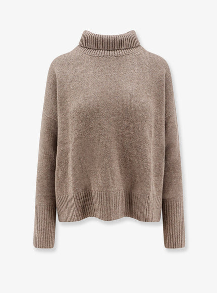 Lisa Yang Heidi Cashmere Turtleneck Truffle