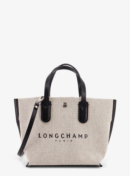Longchamp Paris Borsa A Tracolla Essential In Canvas Uni Greggio