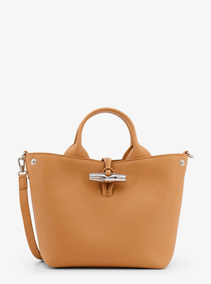 Longchamp Paris Le Roseau Leather Shoulder Bag Uni Noix