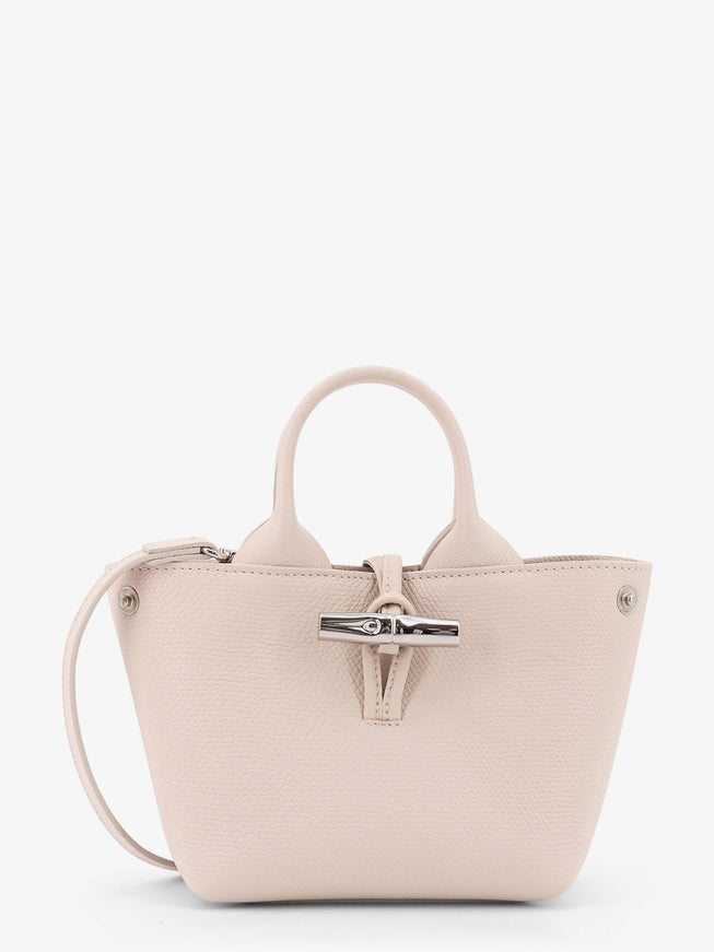 Longchamp Paris Le Roseau Leather Shoulder Bag Uni Papier