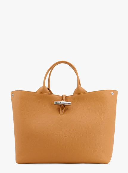 Longchamp Paris Le Roseau Textured Leather Handbag Uni Beige