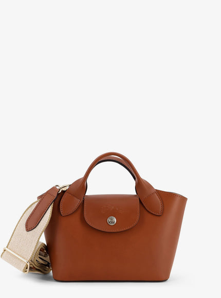 Longchamp Paris Epure Timeless Leather Shoulder Bag Uni Cognac