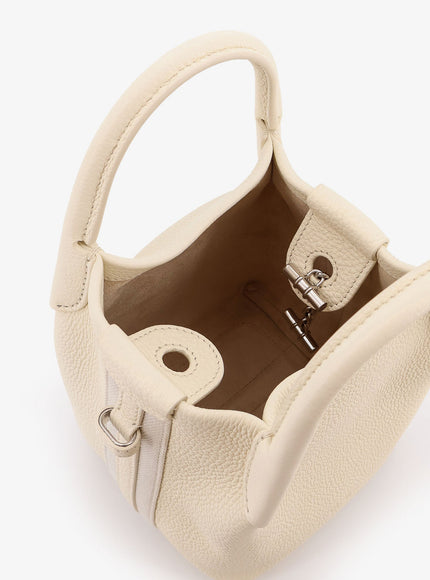 Loro Piana Bale Micro Leather Bucket Bag