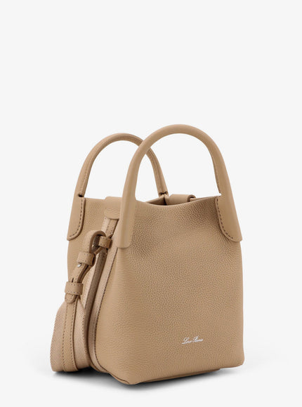 Loro Piana Bale Micro Leather Bucket Bag