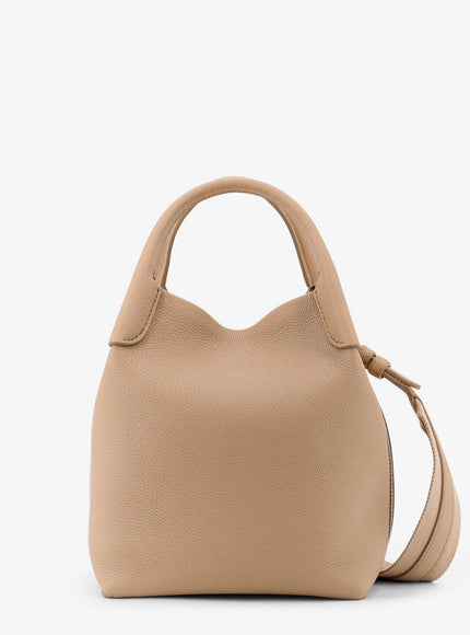 Loro Piana Bale Small Leather Bucket Bag