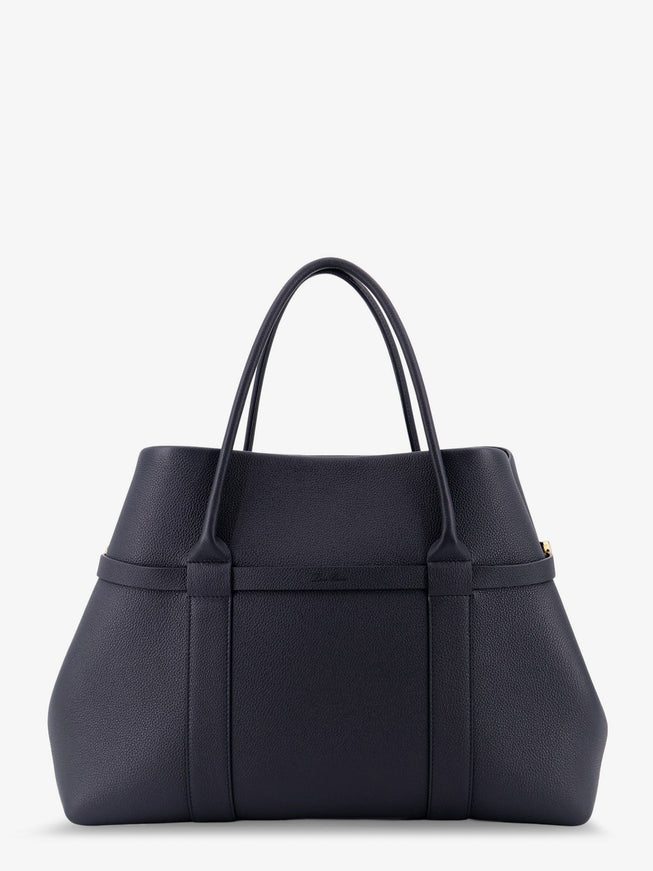 Loro Piana Ghiera Shopper Large Leather Shopping Bag Uni Blue Navy