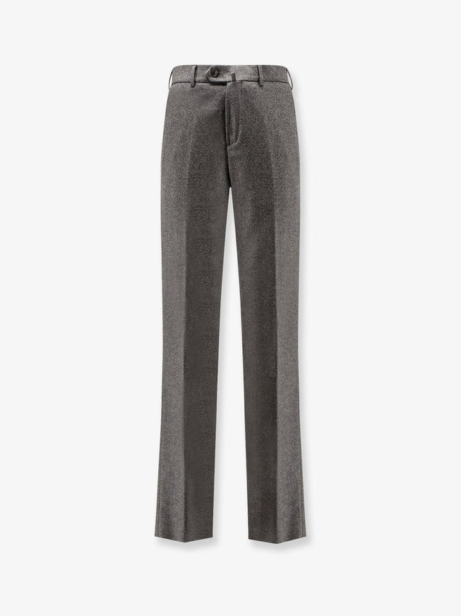 Loro Piana Carlo Virgin Wool And Cashmere Trousers London Smoke Melange