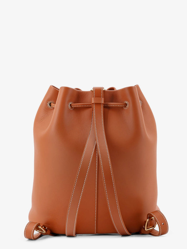 Loro Piana Extra Drawstring L27 Leather Backpack