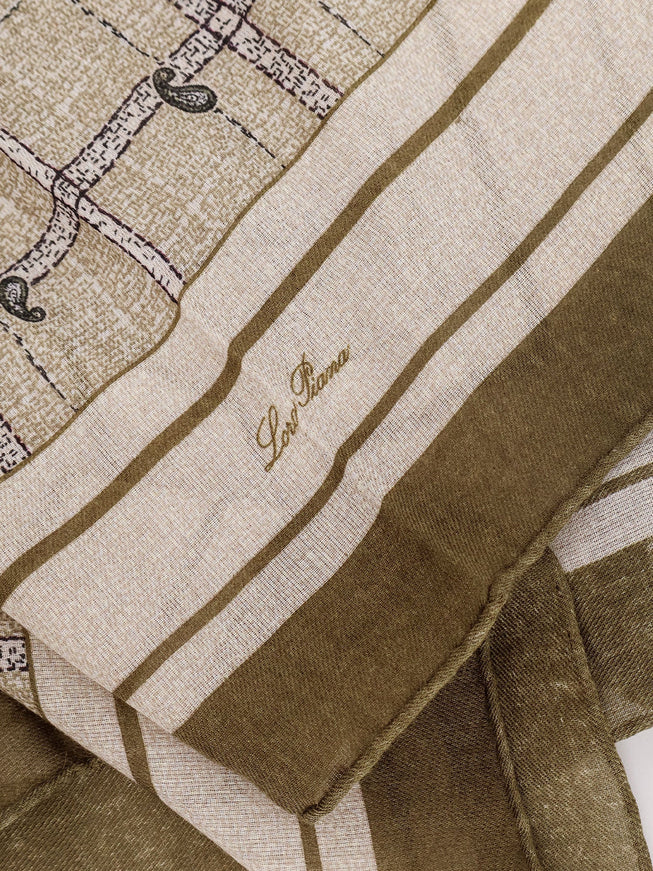 Loro Piana Boteh Cashmere And Silk Foulard