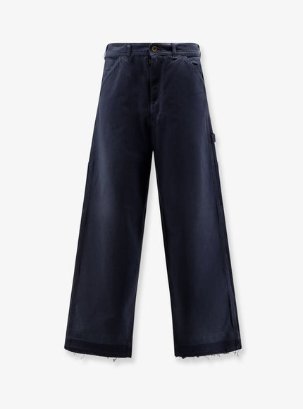 Maison Margiela Cotton Trousers Blue