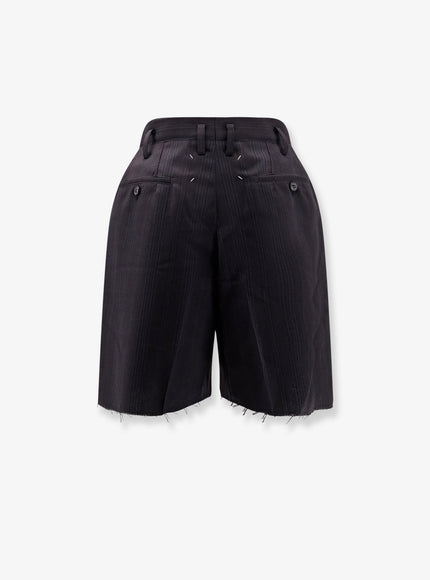 Maison Margiela Striped Virgin Wool Shorts
