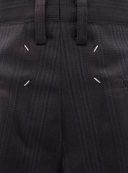 Maison Margiela Striped Virgin Wool Shorts