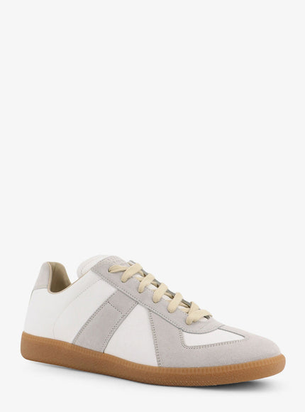 Maison Margiela Replica Leather And Suede Low-Top Sneakers