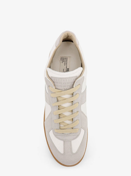 Maison Margiela Replica Leather And Suede Low-Top Sneakers