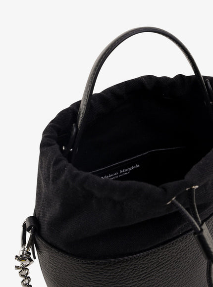 Maison Margiela 5Ac Bucket Small Leather Bucket Bag