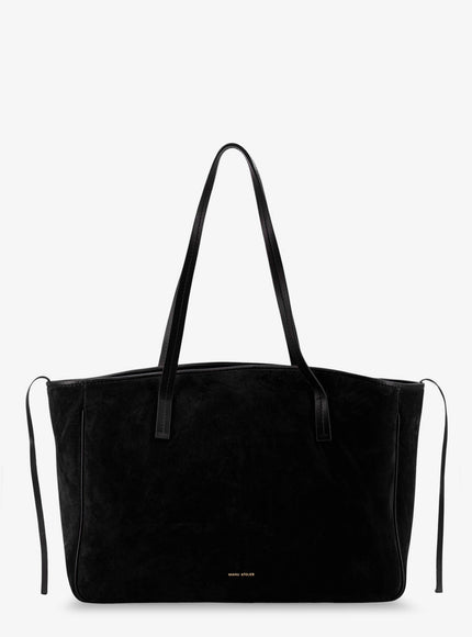 Manu Atelier Xl Du Jour Suede Shoulder Bag Uni Black