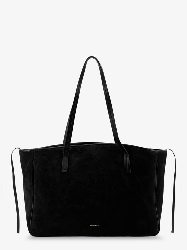 Manu Atelier Xl Du Jour Suede Shoulder Bag Uni Black