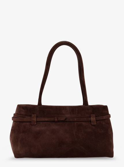 Manu Atelier Le Cambon East West Suede Shoulder Bag