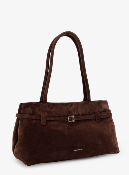 Manu Atelier Le Cambon East West Suede Shoulder Bag