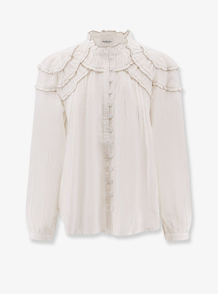Marant Etoile Christa Biologic Cotton And Viscose Shirt White
