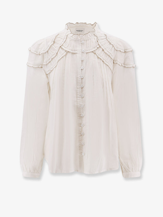 Marant Etoile Christa Biologic Cotton And Viscose Shirt White