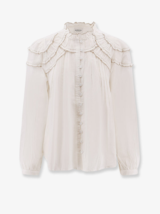 Marant Etoile Christa Biologic Cotton And Viscose Shirt White