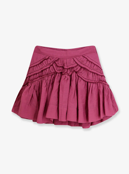 Marant Etoile Ceola Cotton Blend Miniskirt Rosewood