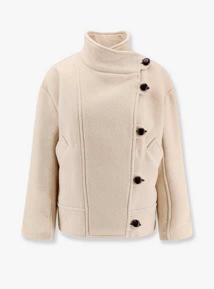 Marant Etoile Hanis Wool Blend Jacket Ecru