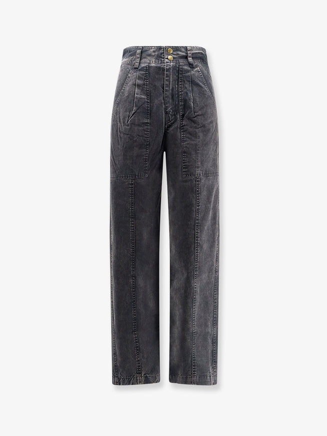 Marant Etoile Kiana Denim Trousers Faded Black