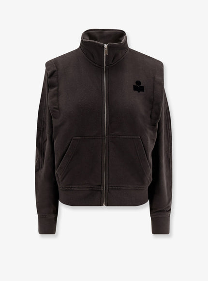 Marant Etoile Organic Cotton Blend Sweatshirt Faded Black