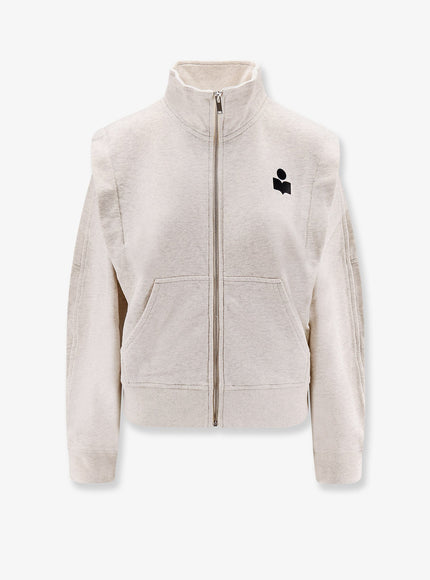 Marant Etoile Organic Cotton Blend Sweatshirt Ecru