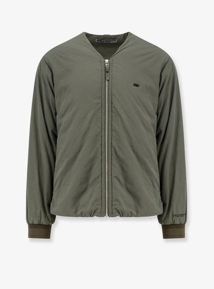 Massimo Osti Nylon Jacket With Metal Logo Patch On The Front Tarmac